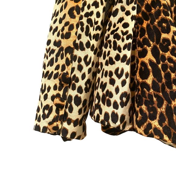 Anthropologie Beulah Leopard Print Fitted Blazer L - Picture 5 of 9